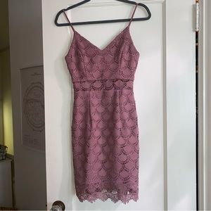Mauve cocktail dress